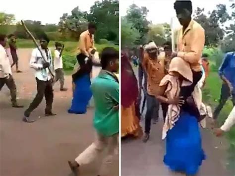india woman thrashed forced to carry husband on her shoulder as punishment over alleged