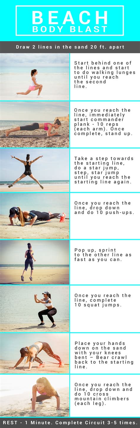 Summer Body Blast Workout You Can Do At The Beach Beach Workouts