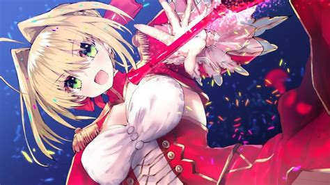 Anime Girl Fate Series Saber Fateextra Last Encore Fate Extra