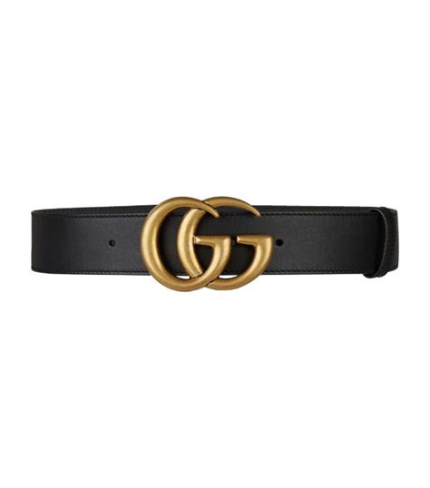 Gucci Marmont Leather Belt With Shiny Buckle