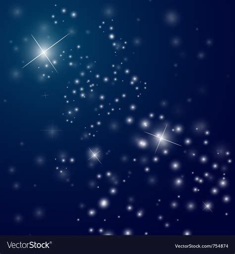 Abstract Starry Night Sky Royalty Free Vector Image