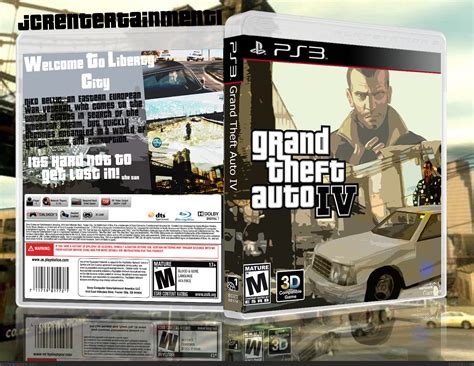 Grand Theft Auto Iv Playstation 3 Box Art Cover By