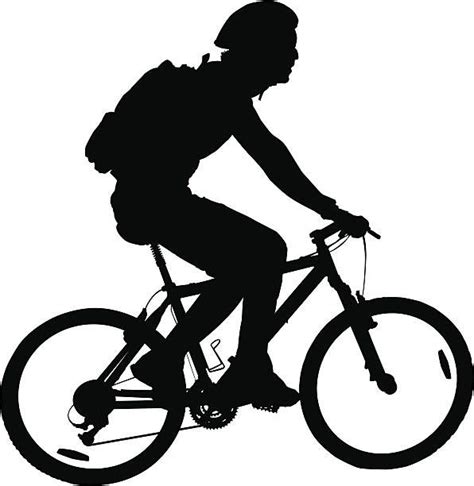 Man Riding Mountain Bike Vector Art Illustration Adventure Bike Free