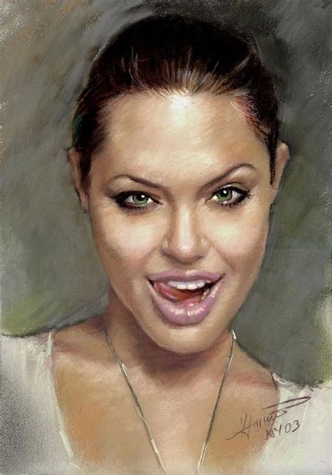 Angelina Jolie By Ylli Haruni Angelina Jolie Angelina Art Painting Oil