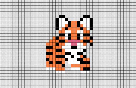 Tigre Pixel Art 31 Idées Et Designs Pour Vous Inspirer En Images