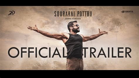 Soorarai Pottru Official Trailer Suriya Gv Prakash Kumar Sudha Kongara Youtube