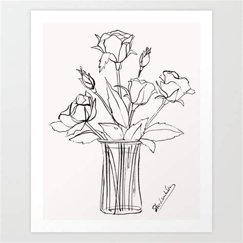 Flower Vase Drawing Rose Step By Step Rose Flower Vase Drawing Novocom Top 1080x1024 Drawn