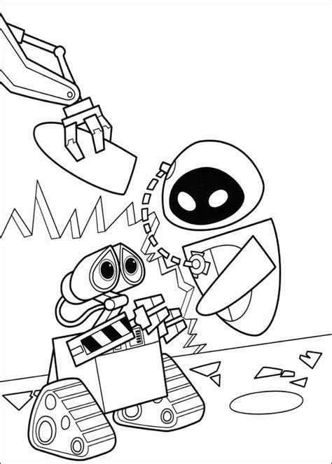 Wall E Eve Coloring Pages