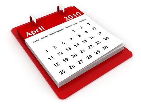 30 April Calendar 2010 Month Stock Photos Pictures And Royalty Free