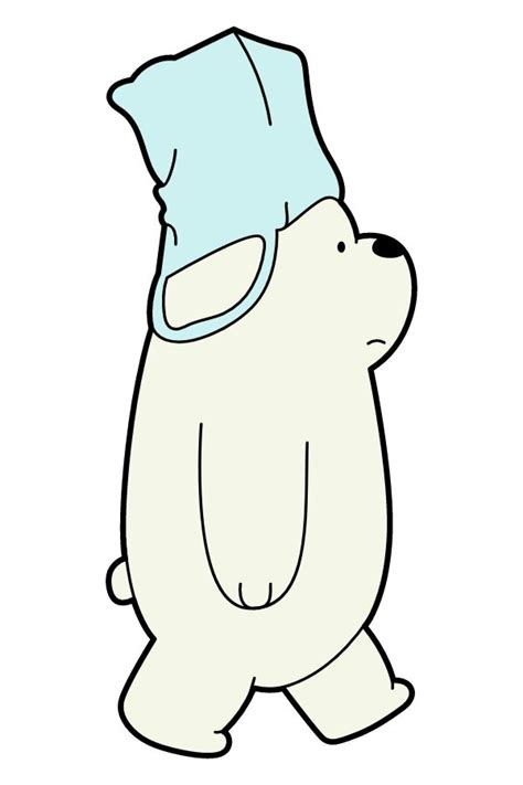 A Polar Bear Wearing A Blue Hat And Goggles With Sunglasses On Its Head