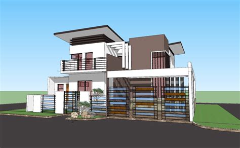 Modern House Design 3d Model Designs Cad