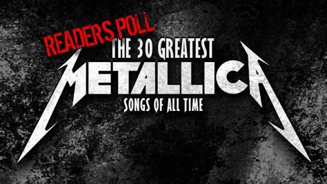 Readers Poll The 30 Greatest Metallica Songs Of All Time Guitar World
