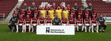 The 201920 Northampton Town Team Photo News Northampton Town