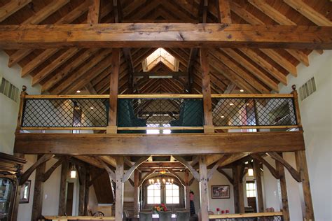 Timber framed loft | Timber frame barn, Timber frame barn homes, Timber framing