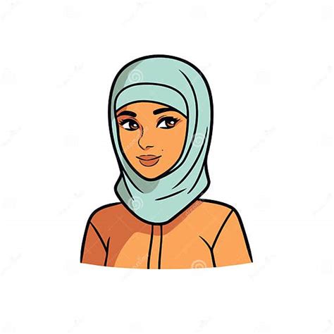 Illustration Ofa Stylish Muslim Woman In A Hijab Stock Illustration Illustration Of Person