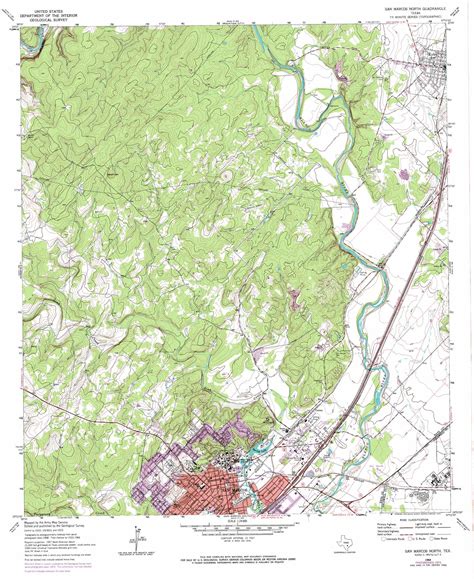 San Marcos North Topographic Map Tx Usgs Topo Quad 29097h8