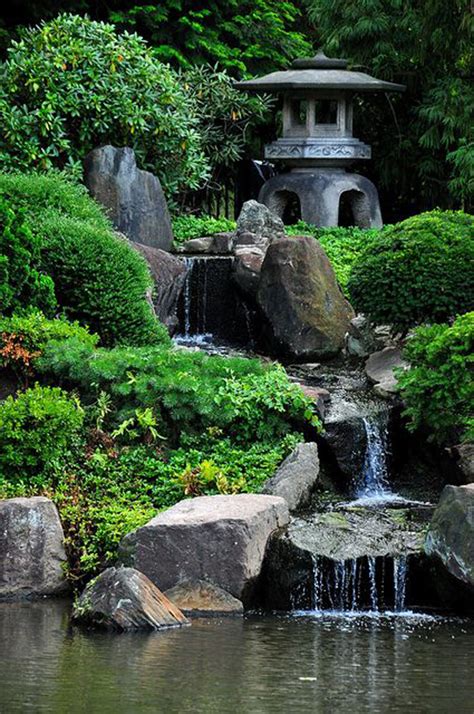 Beautiful Japanese Backyard Waterfalls Homemydesign