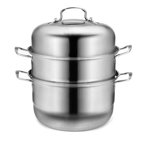 The destination for canadians to have fun food experiences! 28cm Boiler Soup Pot 3-Layer Fast Steaming Stainless Steel ...