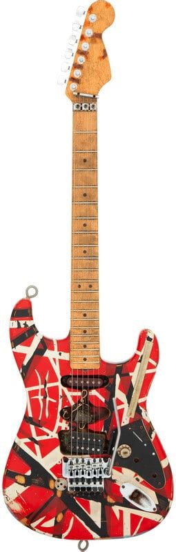 Eddie Van Halens Frankensteinfrankenstrat Ground Guitar