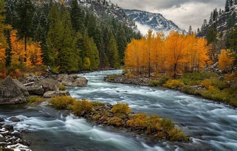 Wallpaper Autumn Mountains River Images For Desktop Section природа