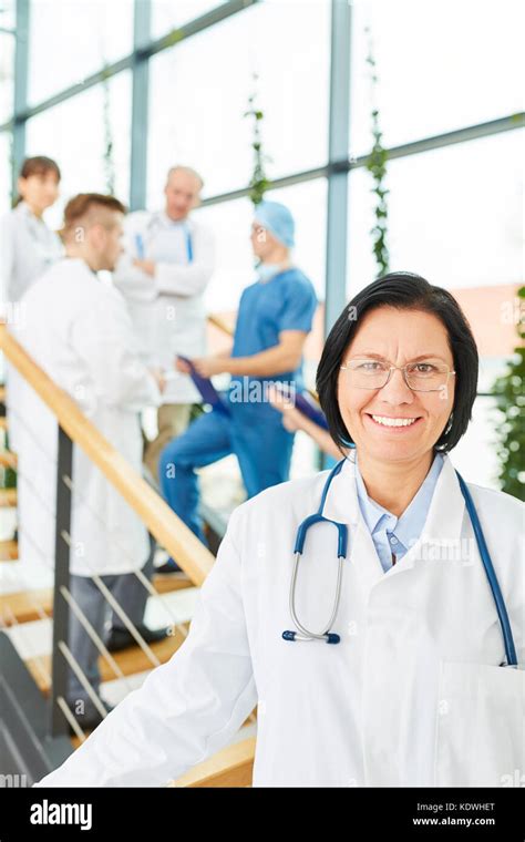 Senior Doctor As Clinic Chief Medical Specialist Stock Photo Alamy