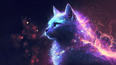 Download Cat Beautiful Digital Art Wallpaper K HD Pc I By Jgreen K Digital