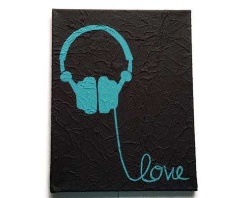 Items Similar To Headphones Painting Music Painting Headphones Art