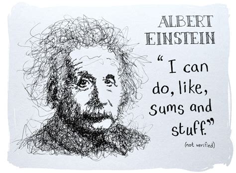 Original Albert Einstein Funny Quotation Drawing Etsy Uk