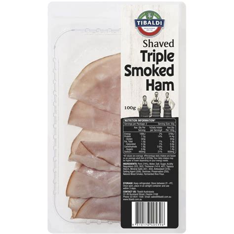 Tibaldi Triple Smoked Ham 100g Woolworths
