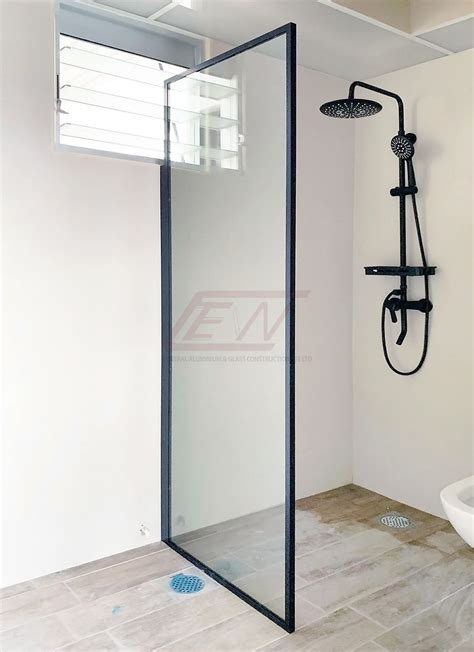 buy shower screens with black frames near dubai upgrade your bathroom today paimaglass uae