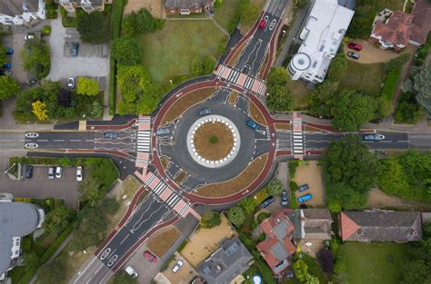 Aerial Photos Show Cambridges Brand New Dutch Roundabout In Action
