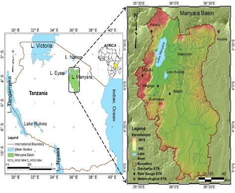 Lake Manyara And Its Catchment Basin In Northern Tanzania Download
