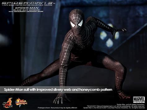 Spiderman Black Homem Aranha Hot Toys Peter Parker Avengers R 1890