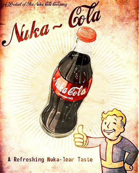Fallout Vintage Poster Nuka Cola By Eevvee Nuka Cola