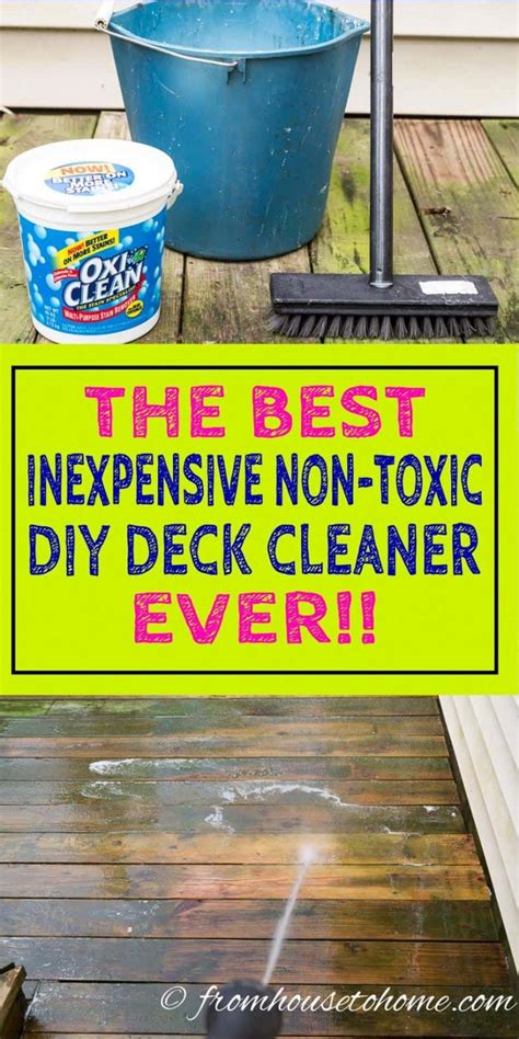 Homemade Deck Cleaner The Best Inexpensive Non Toxic Diy Deck Cleaner