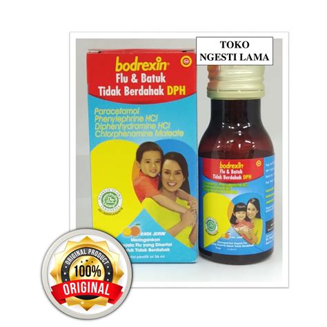 Jual Bodrexin Flu Dan Batuk Tidak Berdahak Dph Sirup 56 Ml Syrup Anak