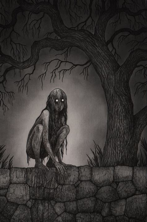 Monsters are typically hideous, scary creatures that can cause harm to people. Creepy Sketches at PaintingValley.com | Explore collection ...