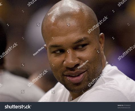 Los Angeles Ca September 16 Derek Fisher Of The Lakers Watches The