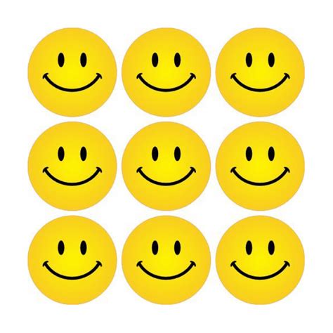 Yellow Smiley Faces Stickers Babe Stickers