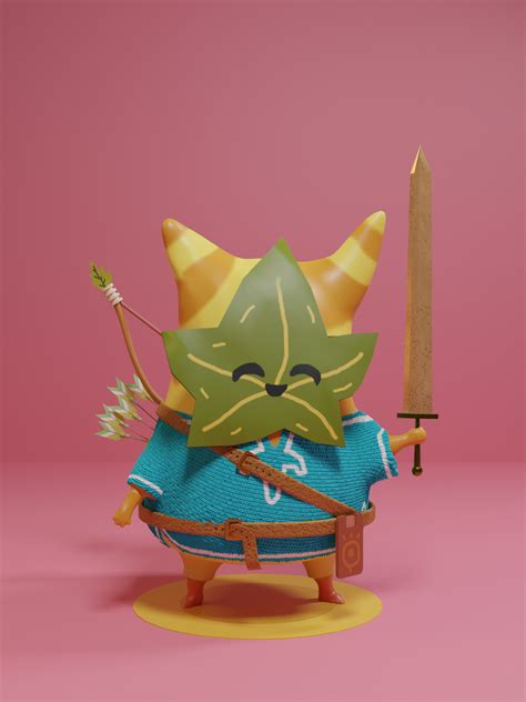 Korok Link Inspired By A Fan Art Finished Projects Blender