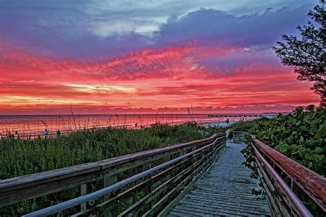Beach Boardwalk Photograph By Hh Photography Of Florida Pixels