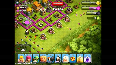 Clash Of Clans Best Army For Level 7 Th Attack Youtube