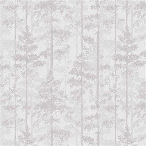Pine Wallpaper White And Pale Grey By Engblad And Co 8828
