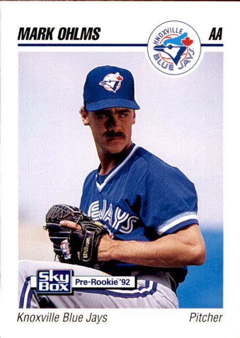 1992 Knoxville Blue Jays Skybox 390 Mark Ohlms Nm