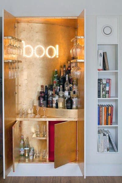 There are infinite bar decorating ideas to choose from, but don't stress too much about finding the right barware pieces, as these are easy to change out. Top 70 Best Home Mini Bar Ideas - Cool Beverage Storage Spots