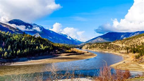 The Confluence Of The Thompson River And Fraser Rivers At The Town Of