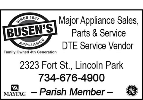 Busen Appliance Inc Lincoln Park Mi Parishes Online