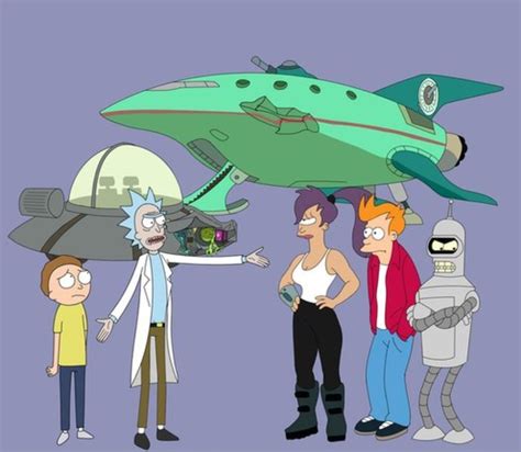 Rick And Morty X Futurama Cartoon Crossovers Rick And Morty Futurama