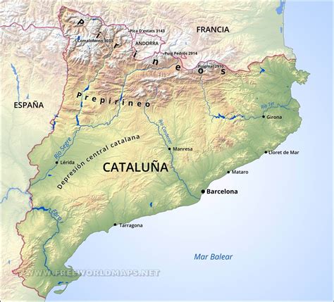 Mapa De Cataluña