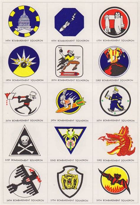 Wwii Us Army Air Force Squadron Logos Design Pinterest